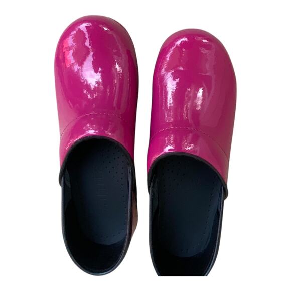 Sanita Professional Glossy Magenta Pink Patent Leather Nursing Work EU 35 US 4 - Picture 12 of 13